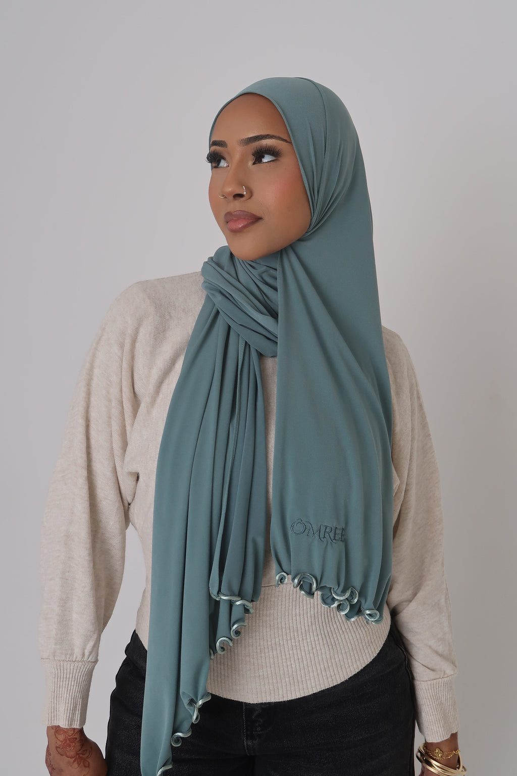 Curly Jersey Premium | Teal