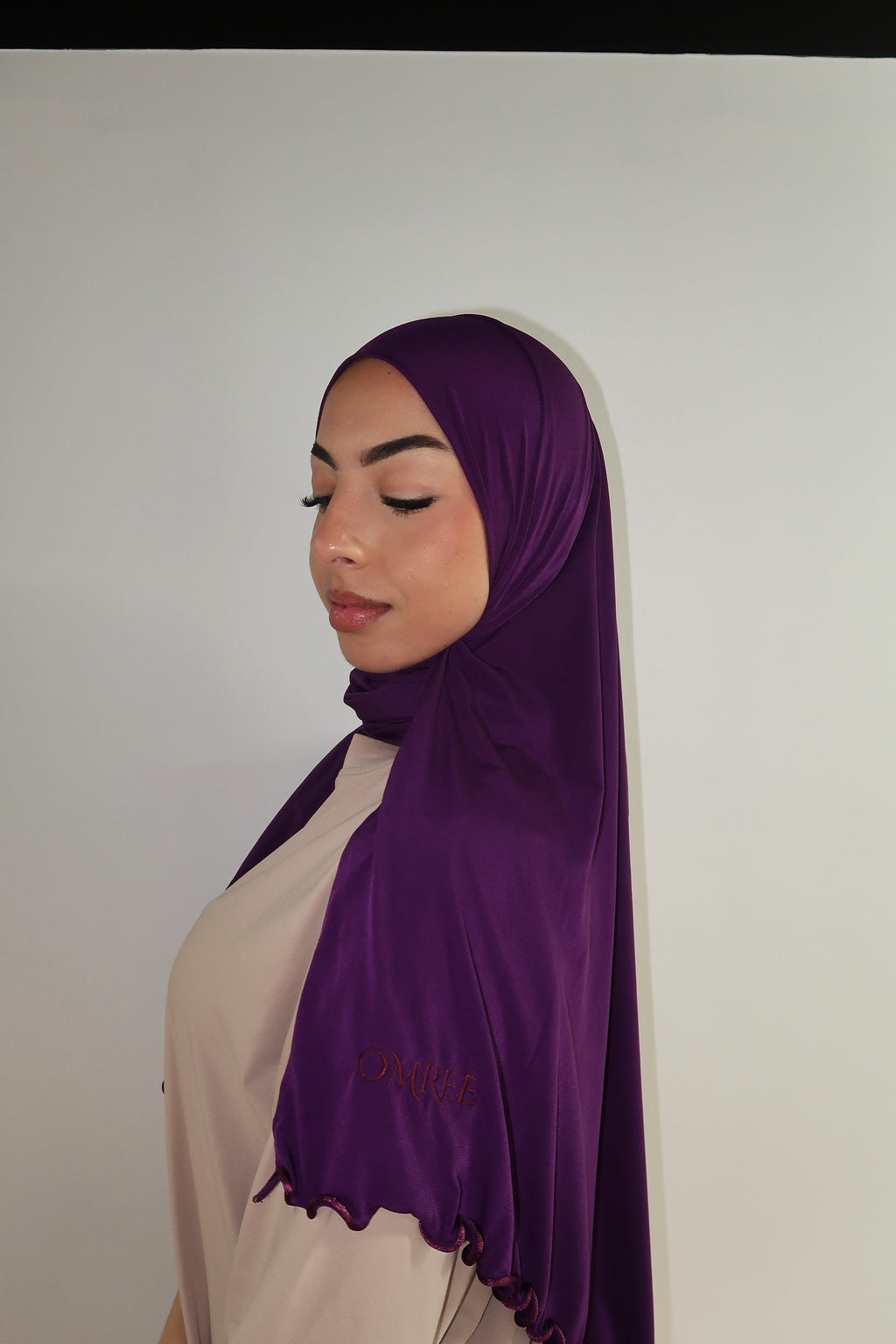 Curly Jersey Premium | Royal Plum